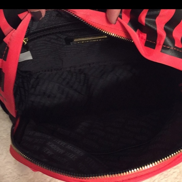 Steve Madden Coral Hot Pink Backpack 